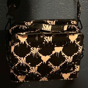 Steve Madden Black Hearts bag